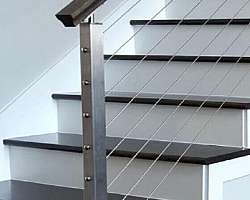 Corrimão de escada de alumínio